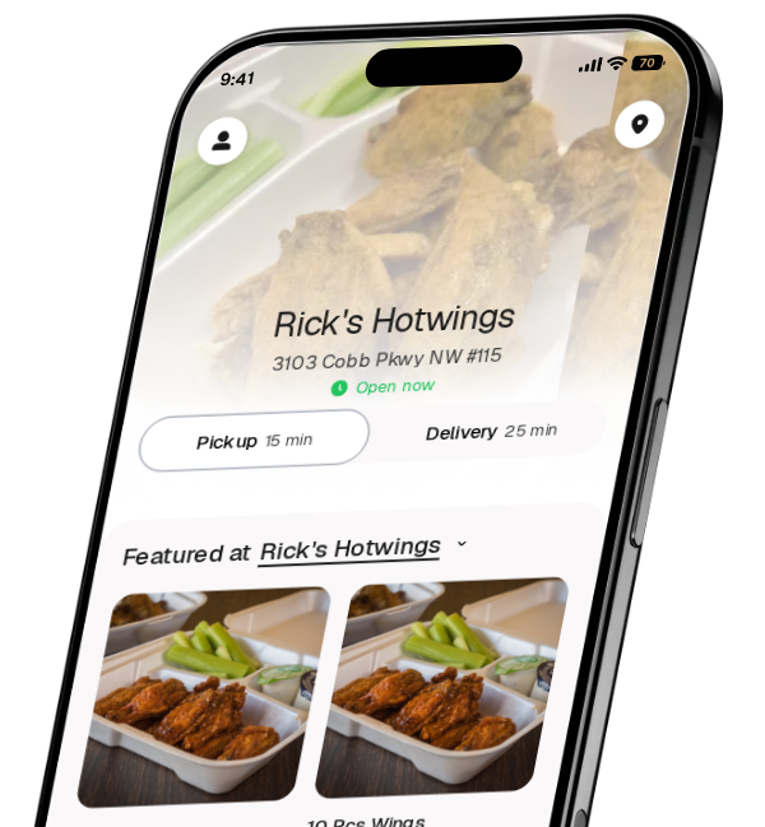 Rick's Hotwings app preview